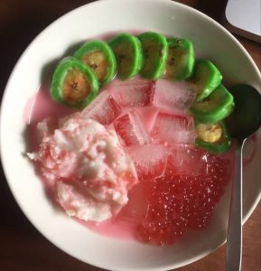 Resep Es Pisang Hijau Spesial Sederhana